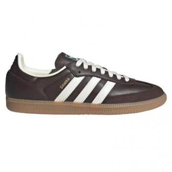Herren-Sneaker Adidas Originals Samba OG in Braun/Weiß mit Gummisohle 43 1/3