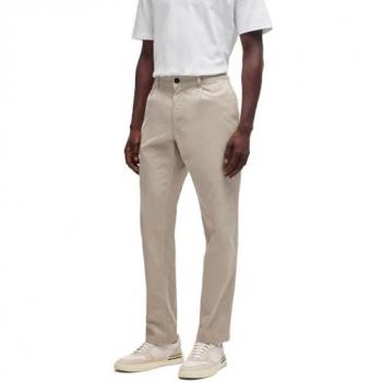 Slim Fit Chinohose mit Bundfalten