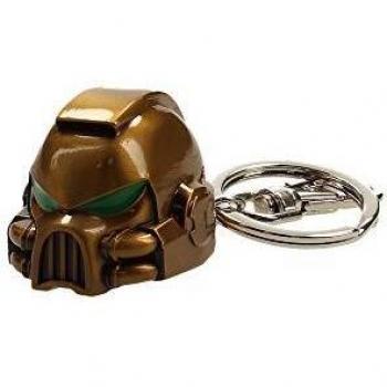 Gold Space Marine MKVII Helm Schlüsselanhänger