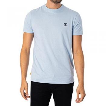 Timberland Sport T-Shirt Herren – Kurzärmlig, Rundhals, Skyway Blau
