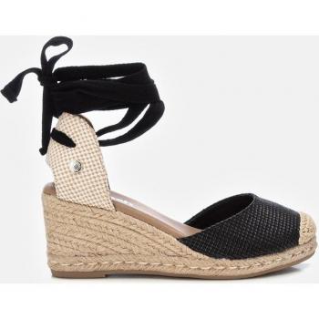 Alpargatas de cuña Refresh 171748 Beige con cintas