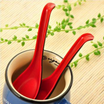 Red and Black Kitchen Accessories Soup Spoon Set (1/2/5 pcs)