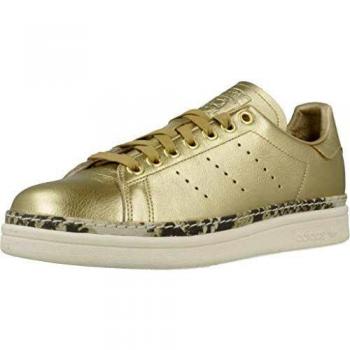 Adidas Women's Stan Smith New Bold W Fitness Shoes, Gold