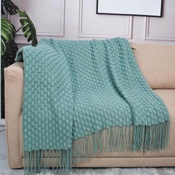 Cozy Acrylic Knit Blanket for Sofa