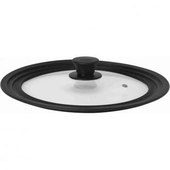 Coperchio in vetro con bordo in silicone 28 cm