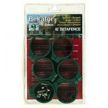 Collari antracite per pali Bekafor 6 pz Ø 48 mm