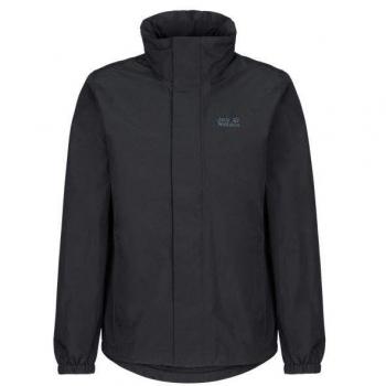 Jack Wolfskin Stormy Point 2‑Liter Pack Jacket – Black, 3XL (Men)