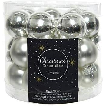 Set di Mini Palline Natalizie in Vetro Ø 2,5 cm