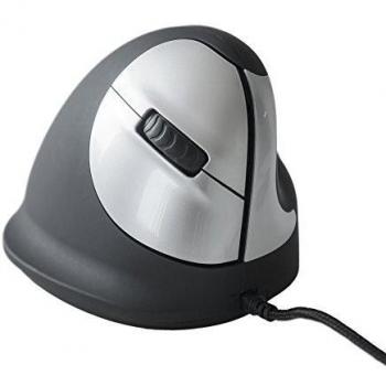 R-Go HE Mouse, Ergonomische Maus Größe M (Handlänge 165-195mm), Rechtshänder, Kabelgebunden