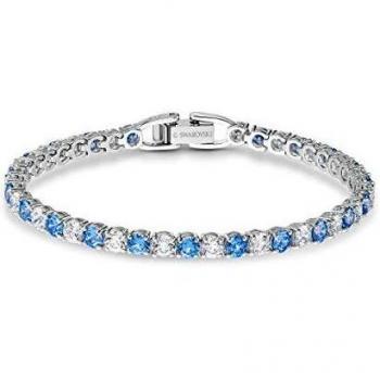 Bracciale Swarovski Tennis Deluxe Blu e Bianco