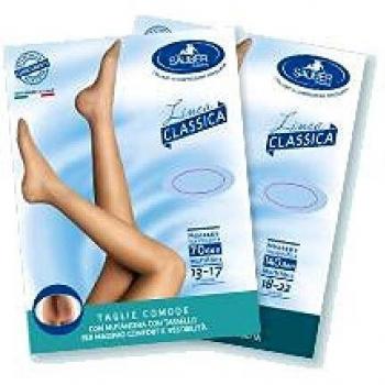 Sauber Collant Taglie Comode 140 Maglia Microrete Nero Linea Classica taglia 4