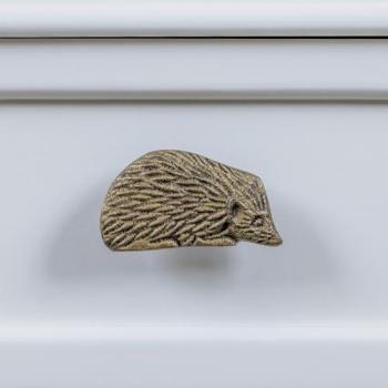 Melody Rustic Hedgehog Drawer Handle – Brown Finish