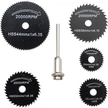 6Pcs Mini Circular Saw Blades for Dremel Power Tools