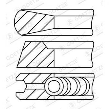 Juego de aros GOETZE ENGINE 08-178200-10