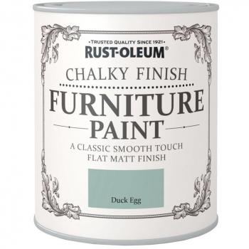 RUSTOLEUM CHALKY PAINT 750ML DUCK EGG