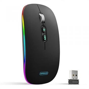 Portable RGB Backlit Wireless Mouse for Laptop