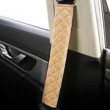 Cubierta de felpa para cinturón de seguridad, suave y cómoda, 1/2 uds