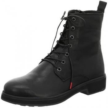 Nachhaltige schwarze Schnürstiefelette für Damen