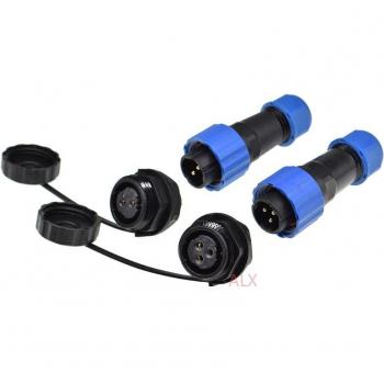 Conector SP16 IP68 resistente al agua, 2-9 pines, panel