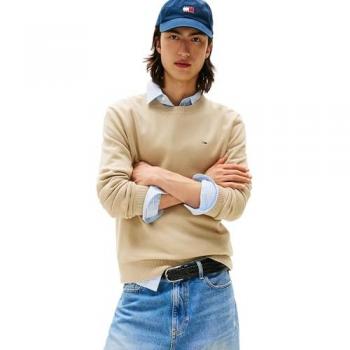 Tessuto Felpa Tommy Hilfiger Kaki Classica