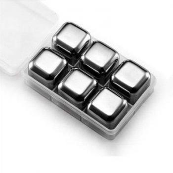 Cubes à whisky en acier inoxydable avec rangement