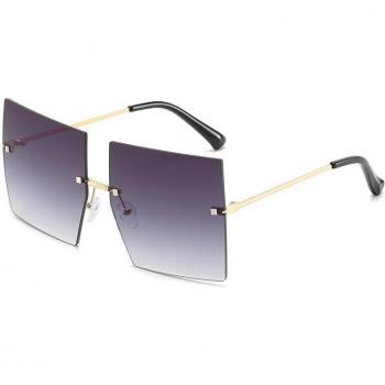 GISAEV Frameless Oversized Sunglasses for Men and Women