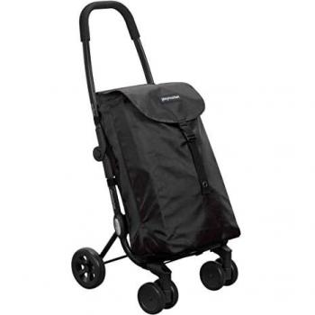 Carro de la Compra 4 Ruedas Giratorias Go Four Negro