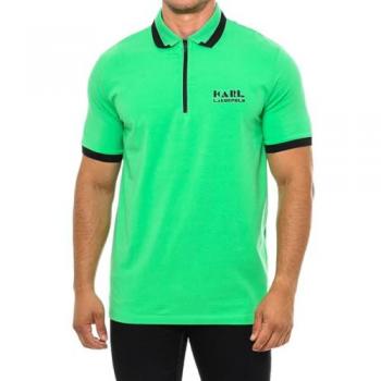 Karl Lagerfeld Herren Polo 745081 Kurzarm Grün M