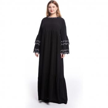 Spring Muslin Plus Size Maxi Dress for Women