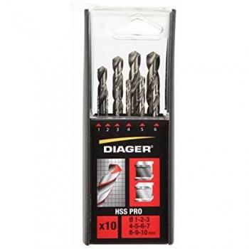 Coffret de forets métal HSS 10 pcs