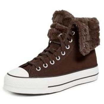 Sneaker Alta CTAS Fold Over Marrone Scuro