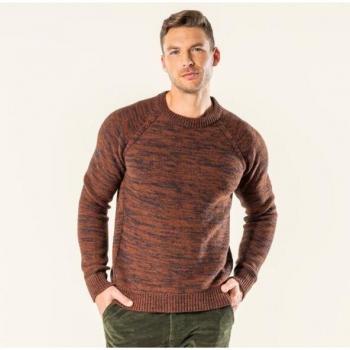 LIVING CRAFTS Herren Pullover Braun – Ökologische Bio‑Bekleidung