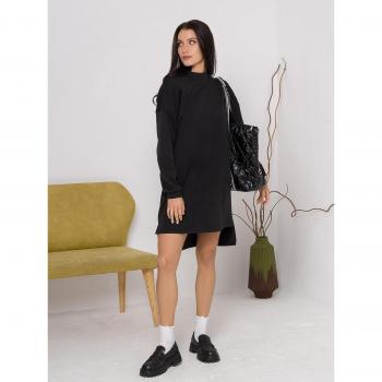 ISSA Plus Cozy Asymmetric Dress in Maroon