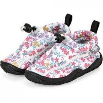 Scarpette da spiaggia Sterntaler ecru fiori