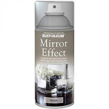 Rust-Oleum Mirror Effect Spray Paint Silver Gloss Finish Art And Craft 150ml (Pack of 1)