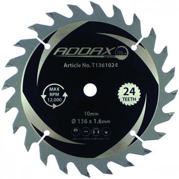 Addax 136×10×24T Cordless Trim Saw Blade