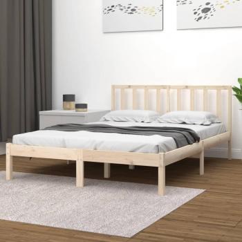 Meuble de chambre : cadre de lit en pin massif 120x190 cm – sans matelas