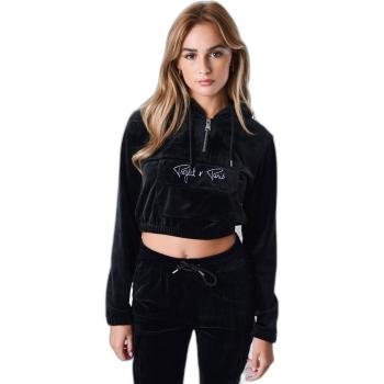 Sudadera de terciopelo con capucha para mujer Project X Paris
