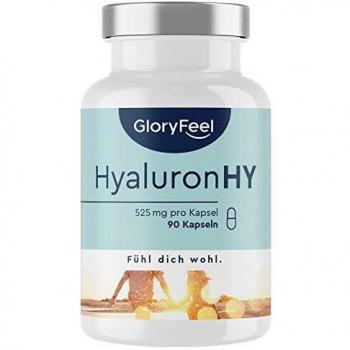 Acide Hyaluronique Pur, 500-700 kDa, 525mg, 90 Capsules Végétaliennes