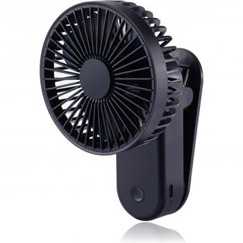 Ventilador de mano compacto USB, 1200mAh, con clip y 3 modos de velocidad