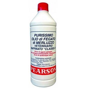 Purissimo Olio di Fegato di Merluzzo Veterinario Raffinato 1 Litro