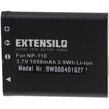 Extensilo Hochkapazitätsakku 1050 mAh für Casio Digitalkameras NP‑160/NP‑110 (DBA, L)
