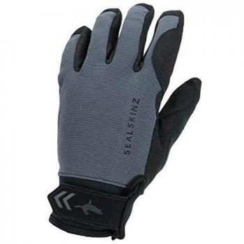 Gant SealSkinz tous temps imperméable, noir/gris, taille L