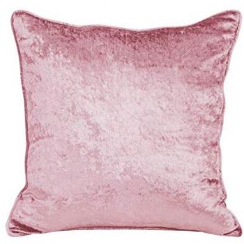 Rosa Empolvado Terciopelo Funda de Cojín 60x60 Homescapes