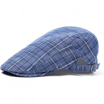 British Style Plaid Beret for Men