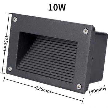 Waterproof LED Stair Footlight 5W 7W 10W Recessed Indoor/Outdoor Lamp