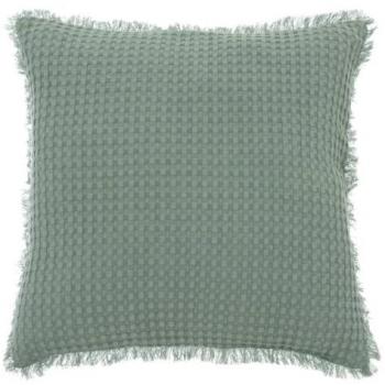 Cuscino decorativo a nido d'ape 45x45cm verde celeste
