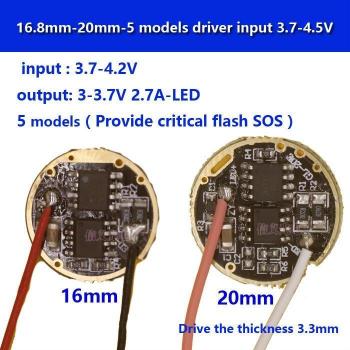 5pcs CREE XML T6 U2 5-Mode LED Driver