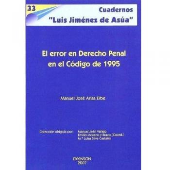 El error en Derecho Penal en el Código de 1995 (Tapa blanda).