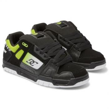 Chaussure DC Stag SE – Noir, Lacets, Tige Synthétique pour Hommes